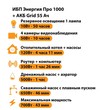 ИБП для котла Энергия Про 1000 + Аккумулятор Grid 55 Ah 12 v (700Вт - 43мин) - ИБП и АКБ - ИБП для котлов - магазин электрооборудования amperomvolt.ru